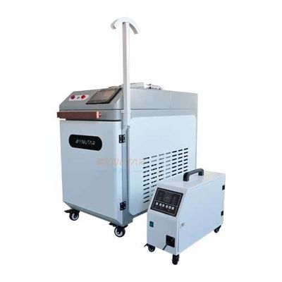 1064nm स्टेनलेस स्टील हैंडहेल्ड लेजर वेल्डिंग मशीन 1500W लचीला प्रकाश