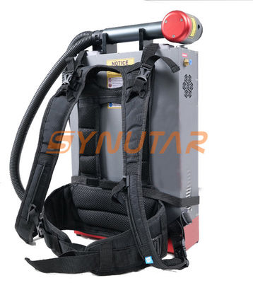 हैंडहेल्ड बैकपैक लेजर सफाई मशीन 220V 100W जंग सफाई लेजर सुरक्षा और चलती