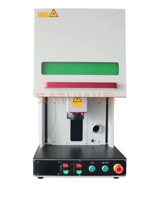 छोटे विवरण के लिए सटीक फाइबर लेजर मार्किंग मशीन 20W-100W लेजर पावर एयर कूलिंग सिस्टम