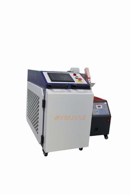 पोर्टेबल हैंडहेल्ड लेजर वेल्डिंग मशीन 1500W आउटपुट पावर एयर कूल्ड सिस्टम 1064nm तरंग दैर्ध्य 0.5-5 मिमी वेल्डिंग
